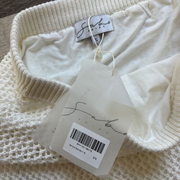 Sabo skirt Knit Mesh Crop Top & Midi Skirt Set | Beachy Chic Size Small NEW - Picture 12 of 15